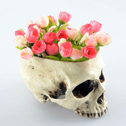 Fancy Skull Flower Pot