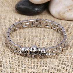 New Charming Skull Silver Color Bracelet
