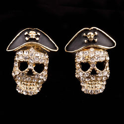 2018  Hip Hop Pirate Skull Earrings