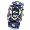 4 Color Leather Strap Punk Skull Wrist Watch