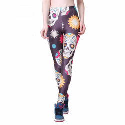 Women's Stars Skull Colorful Leggings-Summer styles