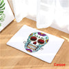 Colorful Skull Printed Non-Slippery Doormat