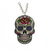 Impressive Colorful Skull 16" Chain Necklace