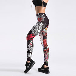 Fabulous Demon Printed Leggings for Women