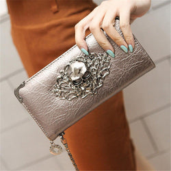 Hot Fashion Metal Skull Women's Wallet