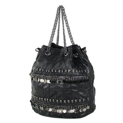 Skull Genuine Leather Bag for Women with Chain Handle