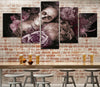 Skull and Roses Canvas Wall Art