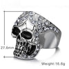 Diamond Skull Ring