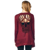 Skull Hollow Out Women's Long Sleeve Cardigan
