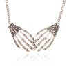 Vintage Skeleton Hand Gothic Necklace
