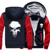 Skull Unisex Coat with Hoodie Jacket
