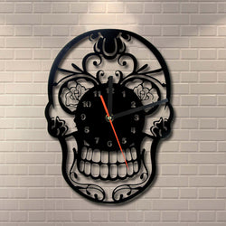 Impressive Skull Vintage Wall Clock