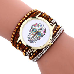 Showy Skull Bracelet Watch