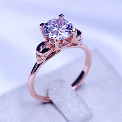 Skull Ring AAA Cubic Zirconia 925 Sterling Silver
