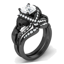 Skull Gold Filled Rhodium Plated Ring