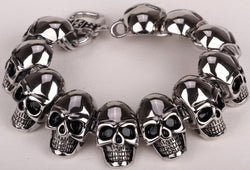 Premium Unisex Stainless Steel Skull Bracelet