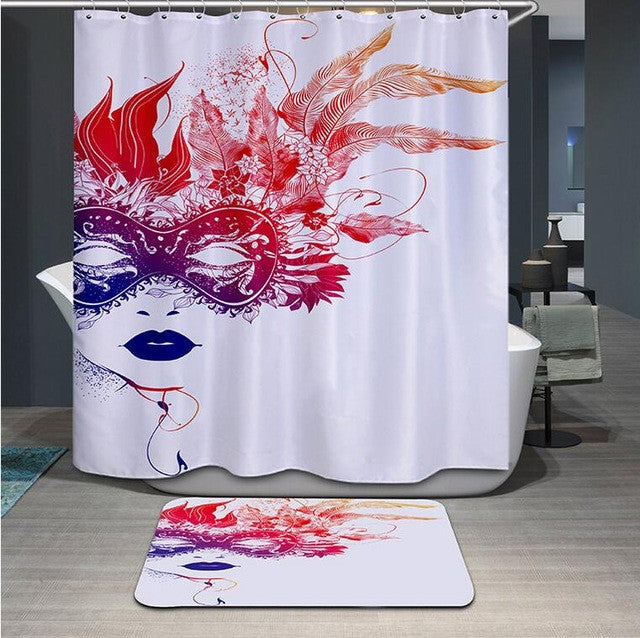 High Quality 3D Shower Curtain
