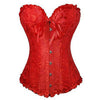 Women's Sexy Burlesque Overbust Corset Bustier