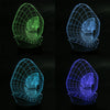 3D LED Multi-Color Skull Color Changing Lamp Hologram