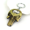 New Arrival The Punisher Skull Bottle Opener Keychain
