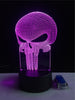 Skull 3D LED USB Lamp Halloween Punisher