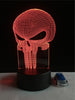 Skull 3D LED USB Lamp Halloween Punisher