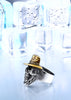 Hot Selling Stainless Steel Gold Plated Skull Cool Bikers' Ring