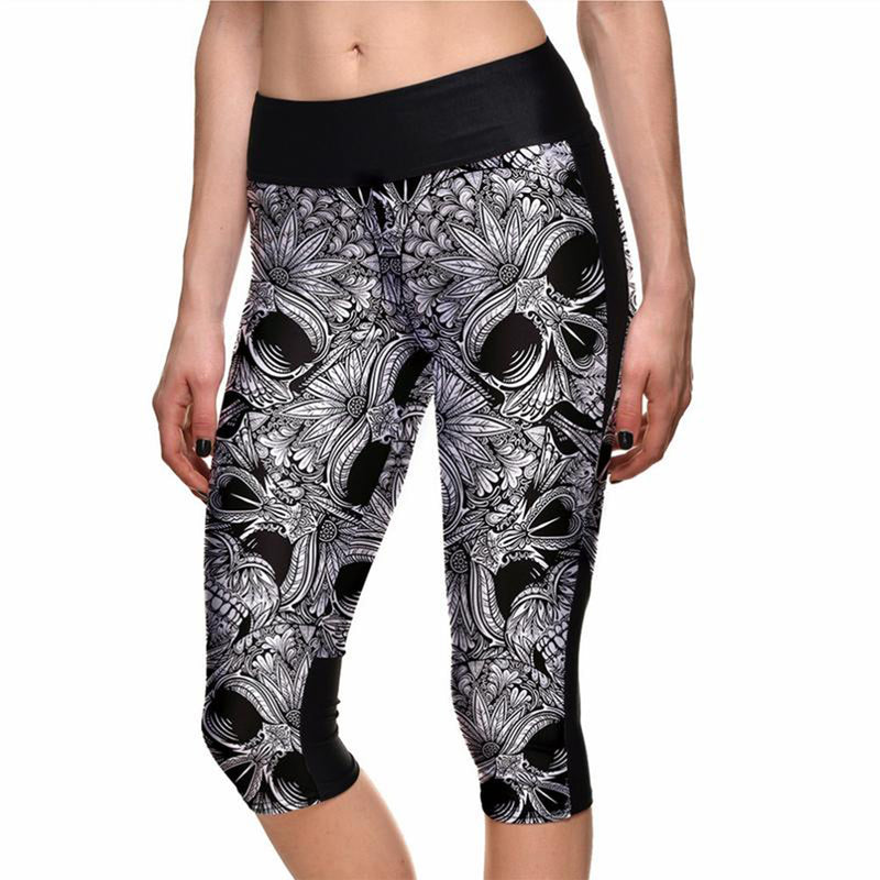 Women's High Quality Breathable Skull Leggings