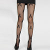 Cool Skull Fishnet Stockings Crossbones