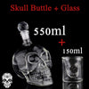 Vodka Skull Decanter with Skull Glass 125ML 350ML 550ML 1000ML