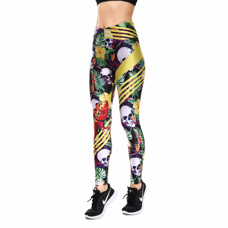 Fabulous Skull Printed Leggings for Women