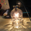 Retro Skull Clear Glass Pendant Light Fixture Creative Droplight