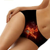 Fire Rose Sexy Seamless Panties Black Punk Style - Skullseeker Special