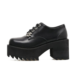 Skull Decorated Platform Shoes for Women