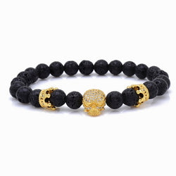Beaded Skull Energy Bracelet