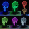 Skull 3D LED USB Lamp Halloween Punisher