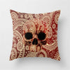 Pillowcase Skull Cushion Cover Cotton