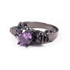 New Black Vintage Skull CZ Ring